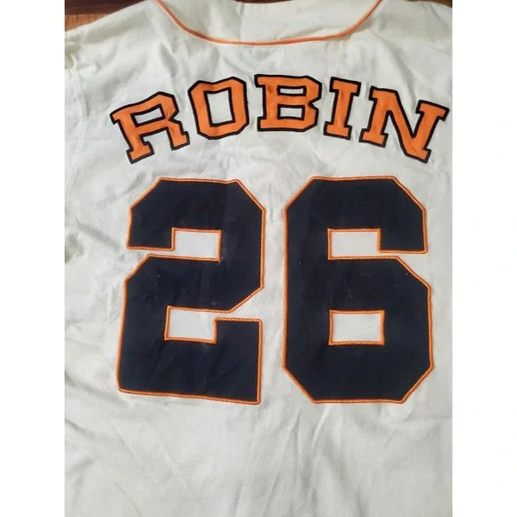 Disney Winnie The Pooh Tiggers # 26 Robin Baseball Jersey Adult Sz M
